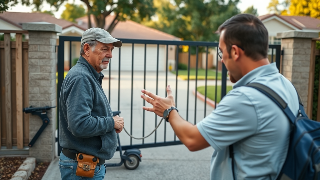 urgent residential driveway gate malfunction emergency gate repair sacramento technician suburban home