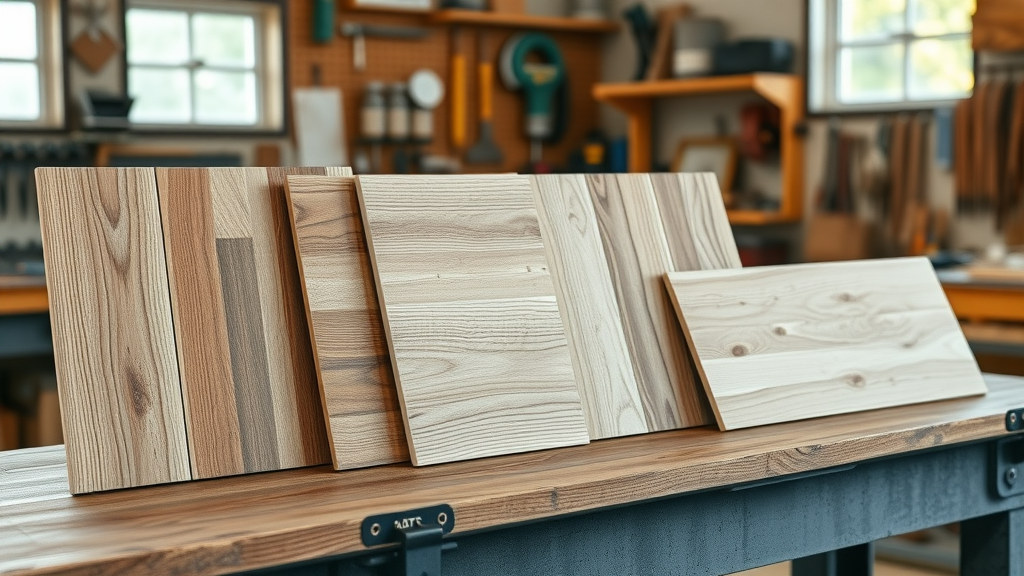 Premium wood, vinyl, and chain link fence materials on workbench | privacy fences roseville