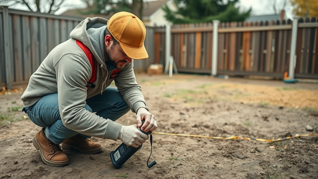 educational fence installation process, measuring and marking for Sacramento fence post installation