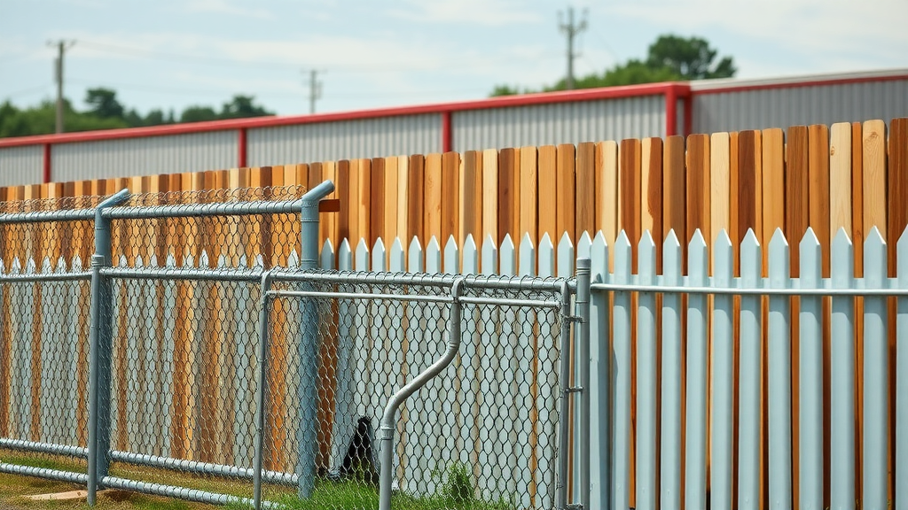 array of commercial fences chain link wrought iron vinyl wood aluminum roseville
