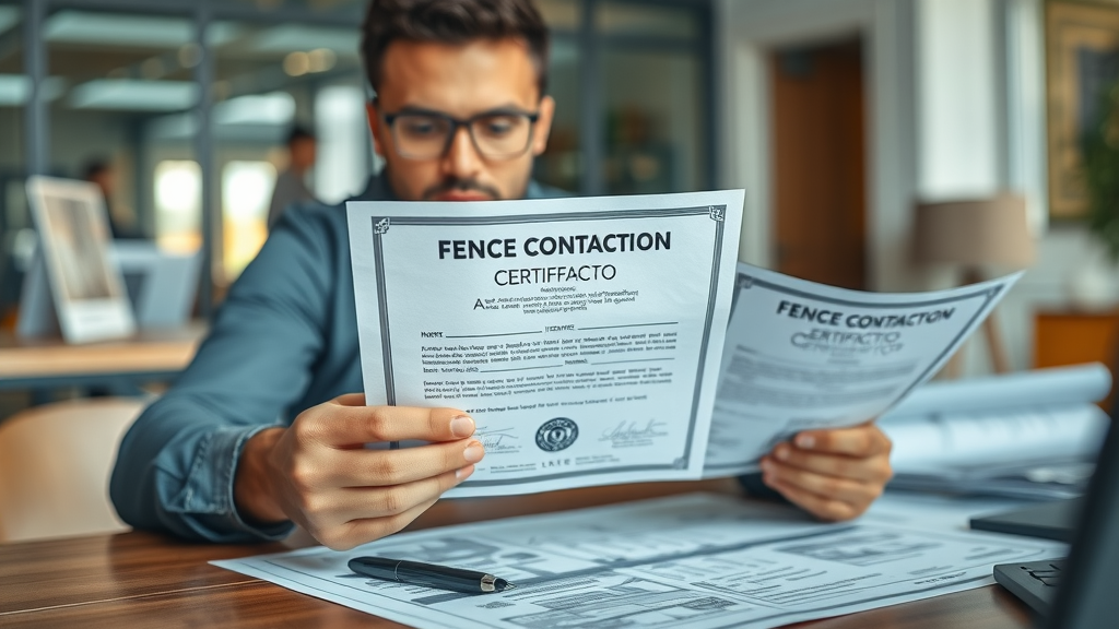 professional fence contractor certifying documents, licensing, fence post installation sacramento, company in sacramento