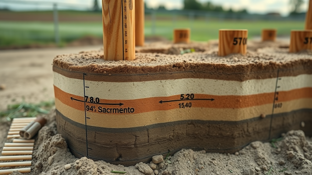 post hole digging sacramento cutaway diagram showing depth and layers for proper fence installation